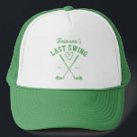 Klubben Bachelorette i land förra gången favoriser Keps<br><div class="desc">Förra gången innan golf land-klubben i ring högg kallades Bachelorette helg bridesmaid favors and gifts personlig bachelorette sport hat,  bachelorette Party sage grönt golf themed sport cap bridesmaid gifts från brudens sida favoriseras</div>