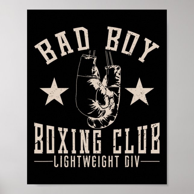Klubben Bad Mad Boy Boxing Poster (Framsidan)