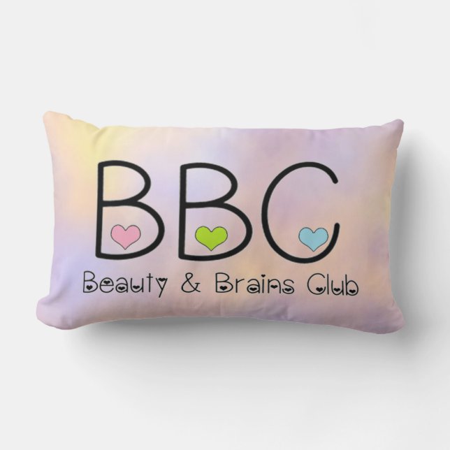 Klubben Beauty and Brains Pillow Lumbarkudde (Framsida)