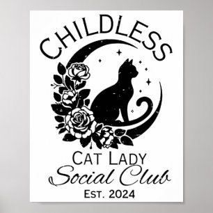 Klubben Cat Kamala har, barnäktaget Cat Dam Social Poster