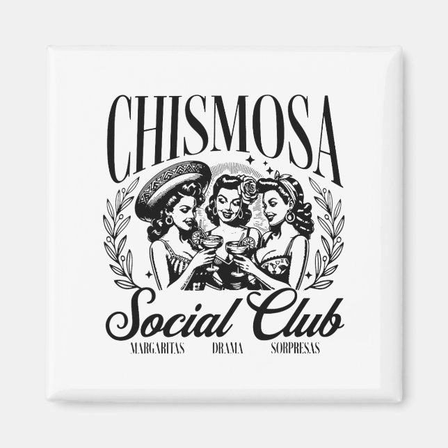 Klubben Chismosa Social Magnet (Framsidan)
