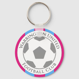 Klubben Claret och Blue Football Nyckelring
