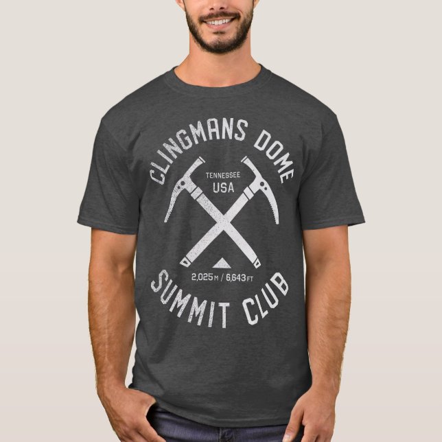 Klubben Clingmans Dome-toppmötet T Shirt (Framsida)
