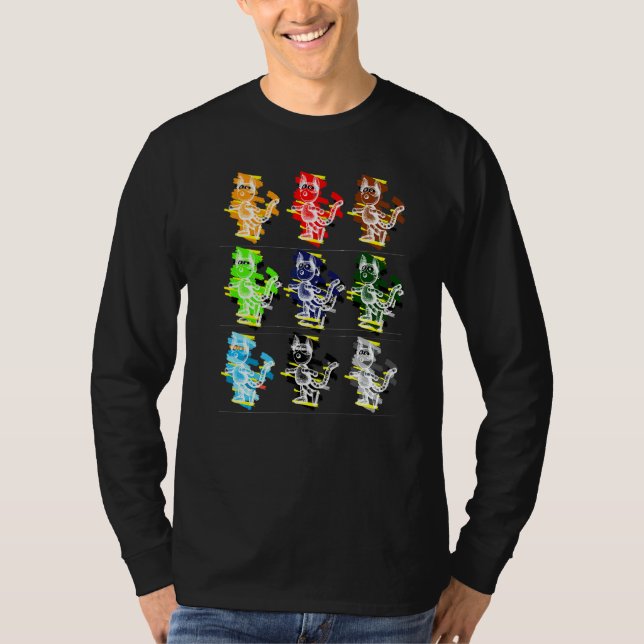 Klubben coola Cat Collection T Shirt (Framsida)