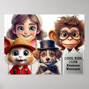 Klubben coola Kids Poster