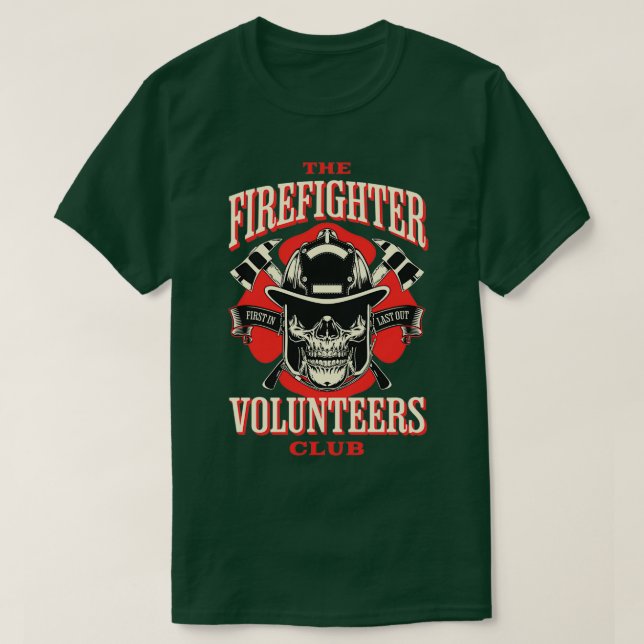 Klubben för brandmän t shirt (Design framsida)
