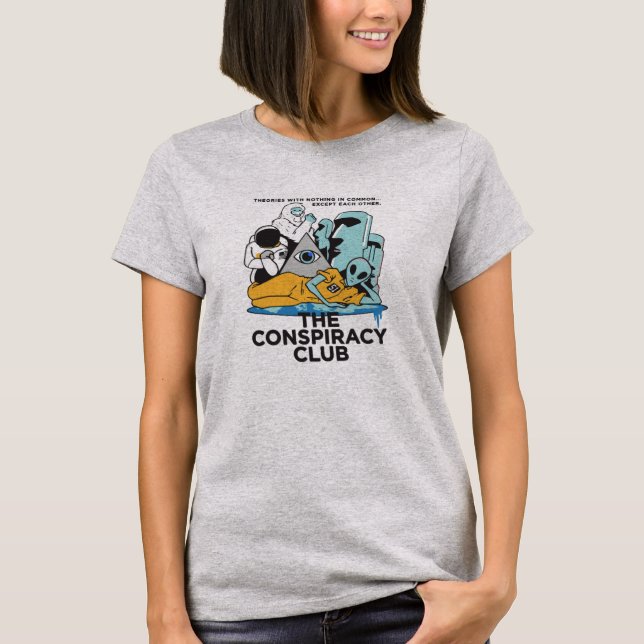 Klubben för konspiration t shirt (Framsida)