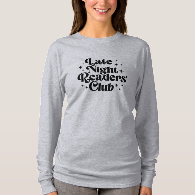 Klubben för sena läsare - Mysig T-shirt (Framsida)