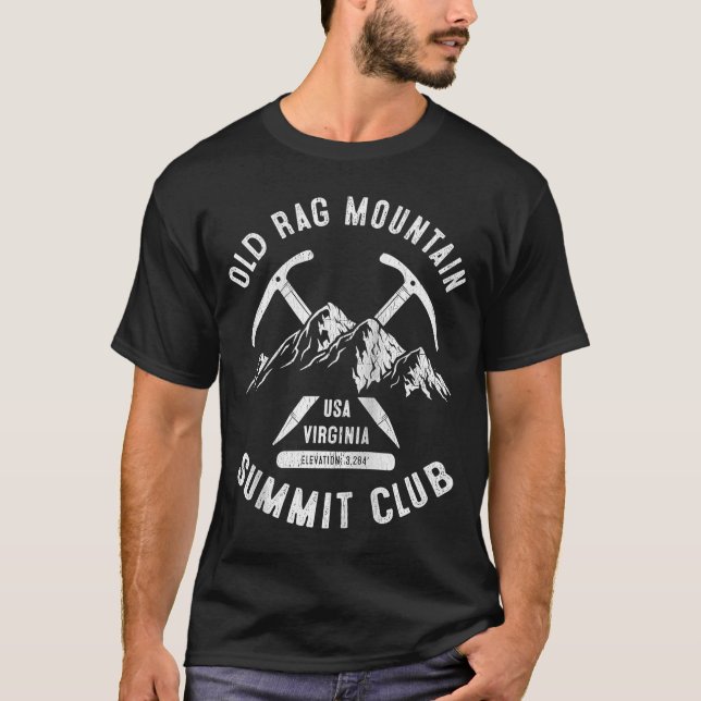 Klubben från det gamla Rag Mountain-toppmötet klis T Shirt (Framsida)