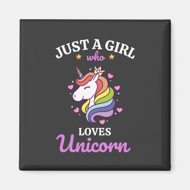 Klubben Girls kärlek Unicorn Fläkt Magnet (Framsidan)