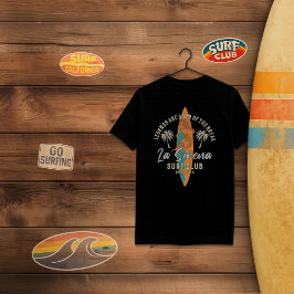 Klubben La Sirena Surfa - Surfan Retro Sjöjungfru T Shirt