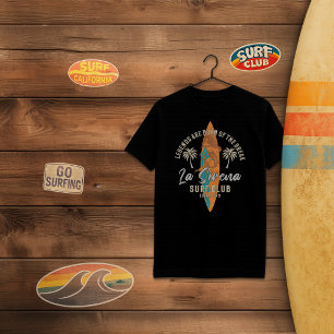 Klubben La Sirena Surfa - Surfan Retro Sjöjungfru T Shirt