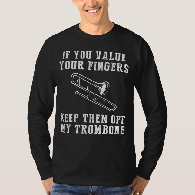 Klubben Laughs - Behålla av mitt Trombone Funny Te T Shirt (Framsida)