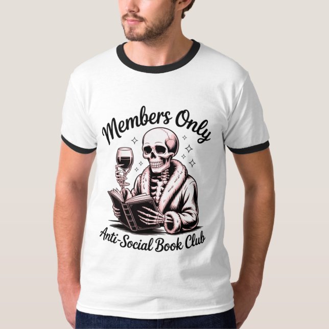 Klubben mot Social Bok T Shirt (Framsida)