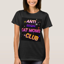 Klubben mot Social Cat Mamma T Shirt
