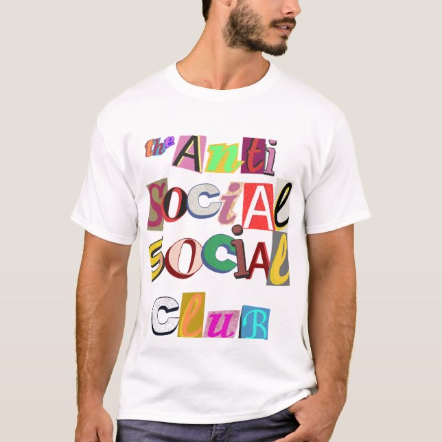 Klubben mot social social t shirt (Framsida)