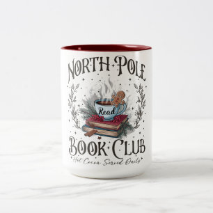 Klubben North Pole Bok jul jul Två-Tonad Mugg