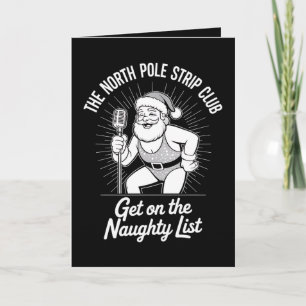 Klubben North Pole Strip Jultomten Dancing Kort
