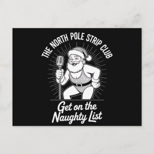 Klubben North Pole Strip Jultomten Dancing Vykort