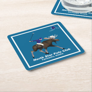 Klubben North Star Moose Polo Underlägg Papper Kvadrat