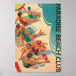 Klubben Paradise Beach Poster