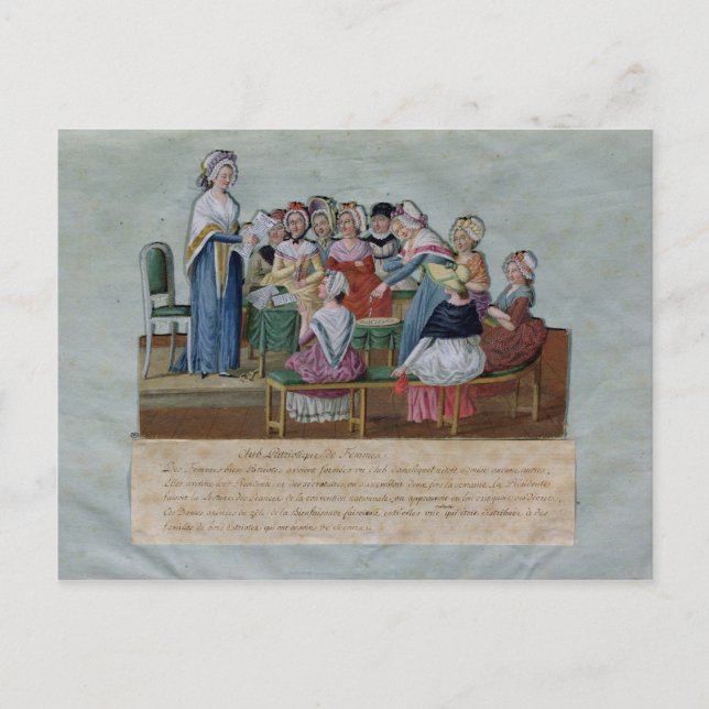 Klubben Patriotic för kvinnor Vykort (Framsida)