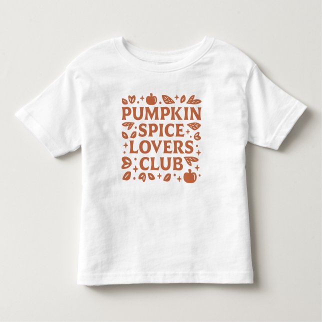 Klubben Pumpkin Spice Älskare T Shirt (Framsida)
