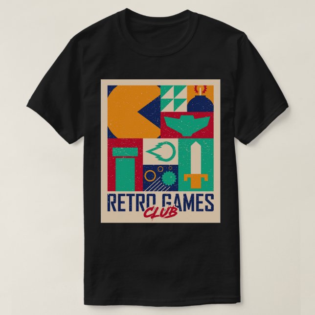Klubben Retro-spel T Shirt (Design framsida)