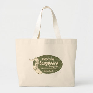 Klubben som surfar stranden, hänger lös jumbo tygkasse