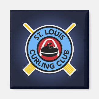 Klubben St Louis Curling Magnet