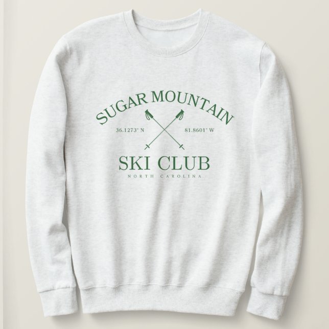 Klubben Sugar Mountain Ski, North Carolina T Shirt (Design framsida)