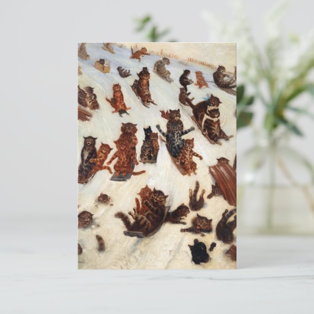 Klubben Tabby Toboggan av Louis William Wain Tilläggskort (Stående Fram)