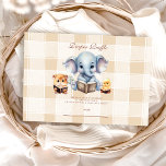 Klubben Theme Diapper Raffle för babyskor i Bok Tilläggskort<br><div class="desc">Lägg till en roligt och praktisk aktivitet i babyduschen med vårt "Ett nytt kapitel börjar snart"-kort för raffelhölje! Designat med litterär charm innehåller detta kort bok-inspirerade motiv, mjuk pastel färg och elegant typografi, och bjuder in gästerna att ta med sig ett paket blöjor för en chans att vinna ett speciellt...</div>