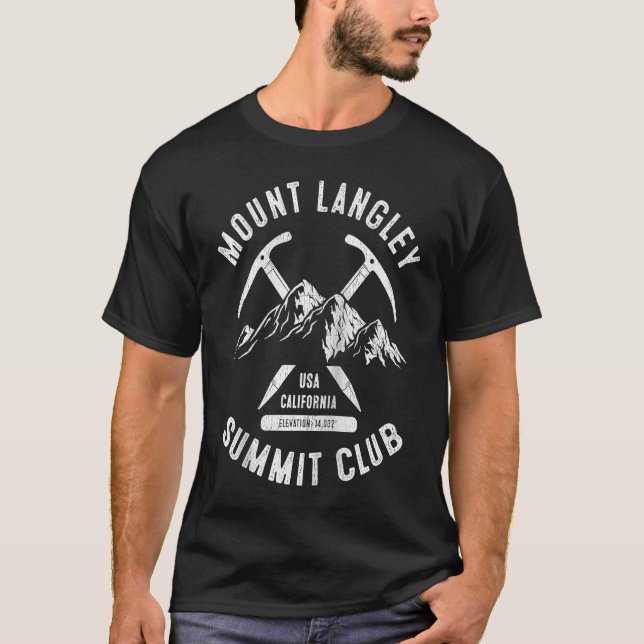 Klubben vid toppmötet i Langley klistrade Langley T Shirt (Framsida)