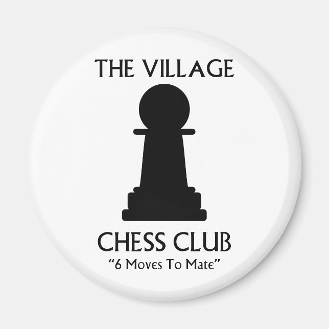 Klubben Village Chess Magnet (Framsidan)