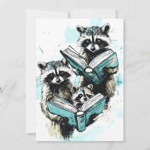 Klubben vintage Raccoon Readers Meddelande