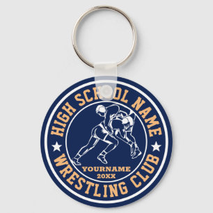Klubben Wrestler Anpassningsbar Färg Sports Nyckelring