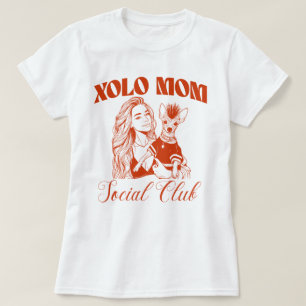 Klubben Xolo Hund Mamma Kvinnor i Social T Shirt