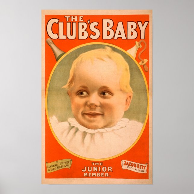 Klubbens teatraliska Poster i Baby (Framsidan)