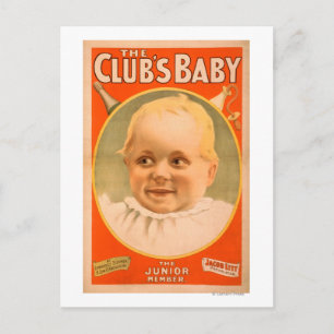 Klubbens teatraliska Poster i Baby Vykort