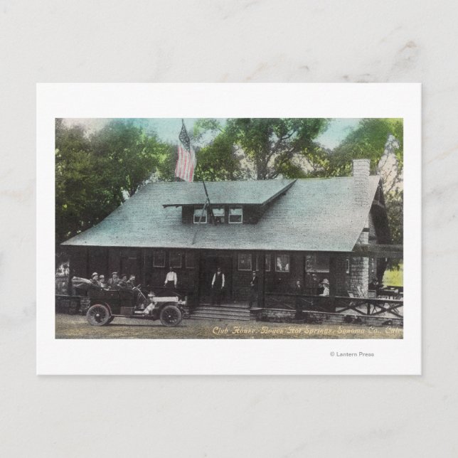 Klubbens yttre vy vykort (Framsida)