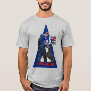 Klubbmanar för IPO 3 grundläggande T-tröja T-shirt