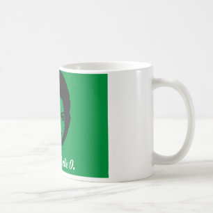 KlubbMichelle O. Keramisk Kaffe mugg, Kelly grönt Kaffemugg