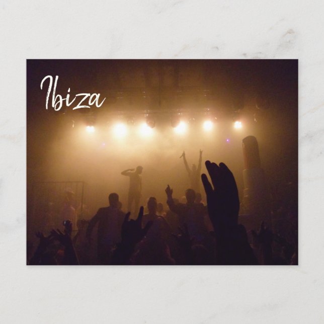 Klubbning i Ibiza Photo Vykort (Framsida)
