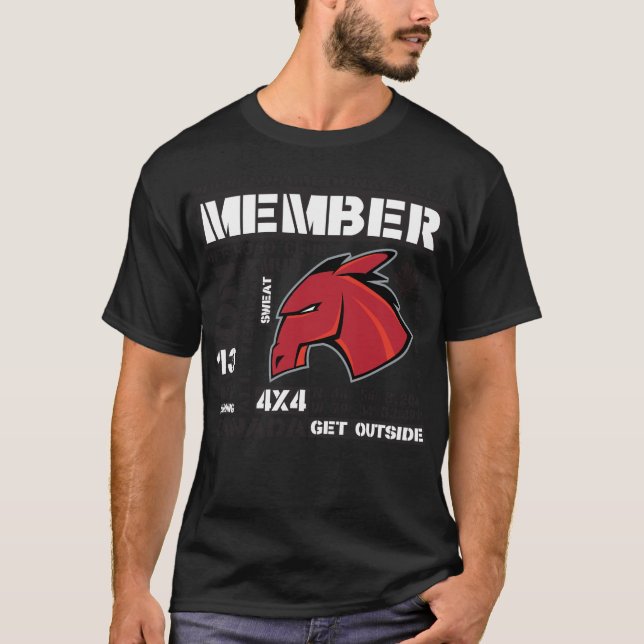 Klubbord-märkre design t shirt (Framsida)