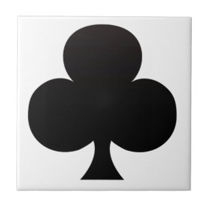 Klubbpokersymbol Kakelplatta