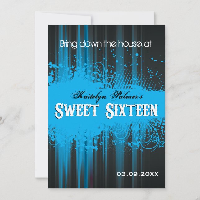 KlubbreklambladLook söta 16 Inbjudningar (Framsida)