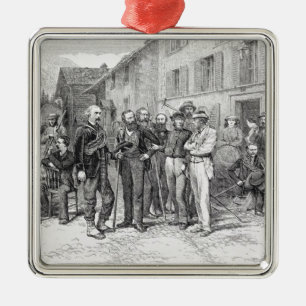 Klubbrummet av Zermatt i 1864, från "stigningen Julgransprydnad Metall