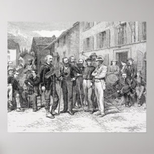 Klubbrummet av Zermatt i 1864, från "stigningen Poster