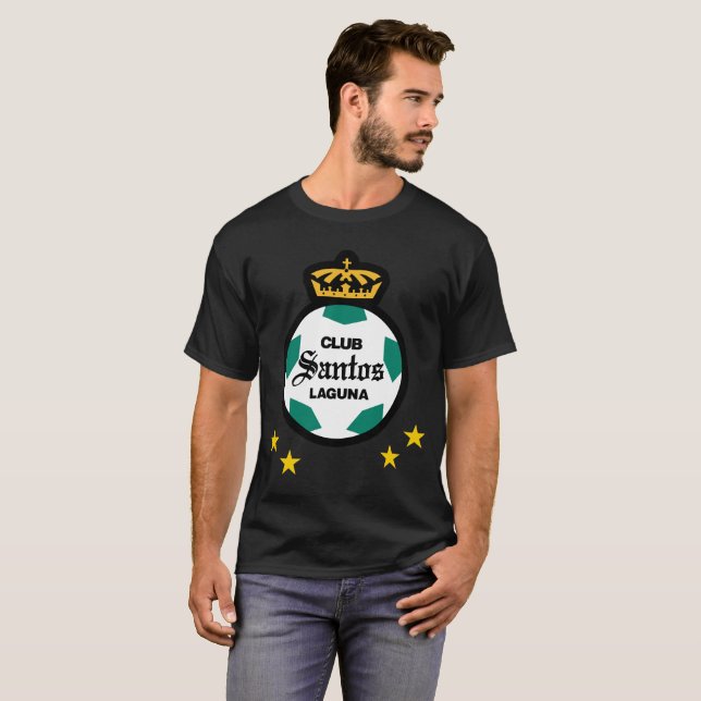 KlubbSantos Laguna Los Guerreros Liga MX Mexico Fu T Shirt (Hel framsida)